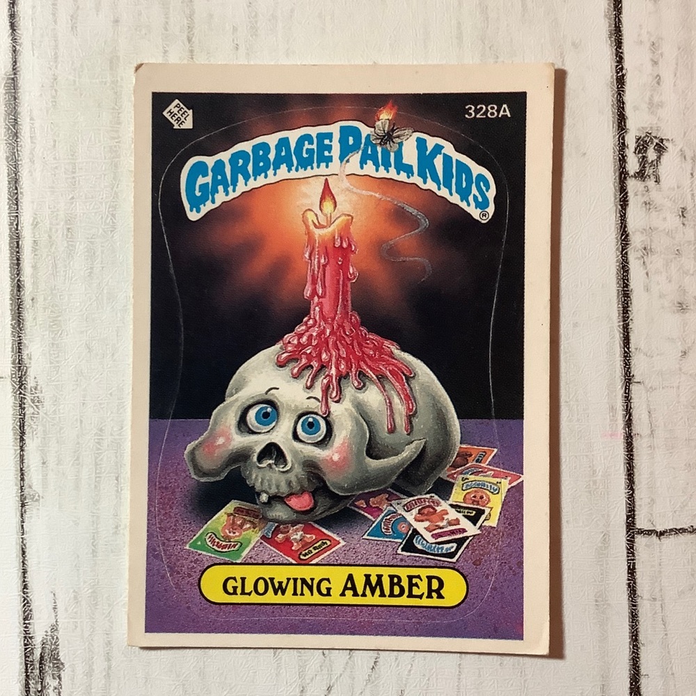 1987 Topps Garbage Pail Kids Series #238A Glowing Amber
